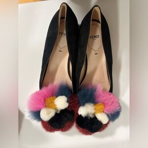 Fendi leather flats
